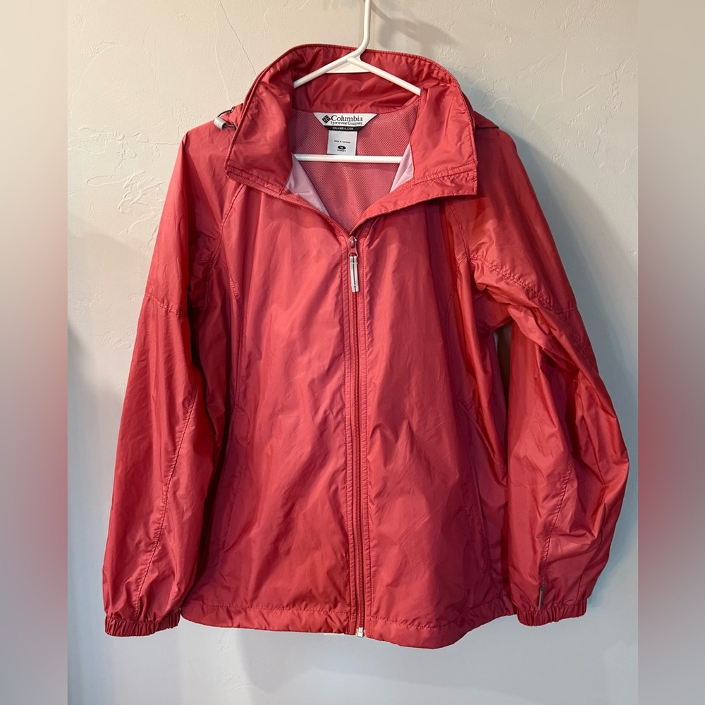 Columbia Women’s Wind Rain Jacket with Hood Size M
